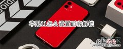 苹果11怎么设置面容解锁