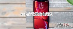 xr怎么设置来电闪光