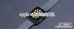 apple watch怎么开机