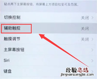 苹果6plus打开小白点的简单步骤