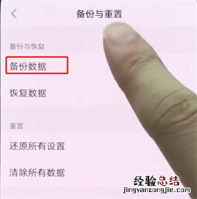 vivonex中备份的操作方法