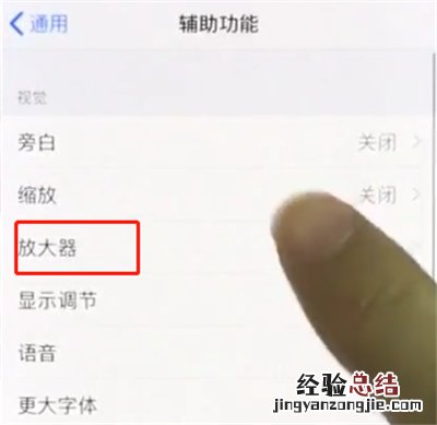iphonex中使用放大器的操作步骤