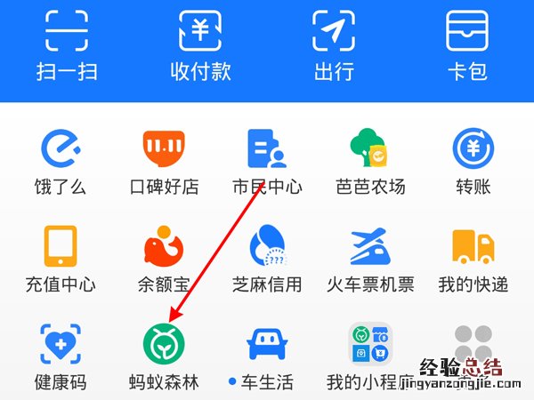 蚂蚁森林怎么送能量雨给别人