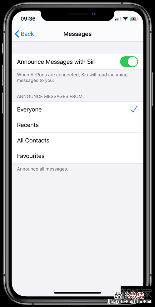 iOS13如何设置airpods朗读