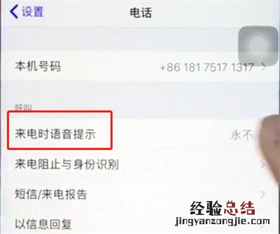 ios12中打开来电语音播报的详细步骤