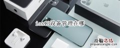 ios13设备管理在哪
