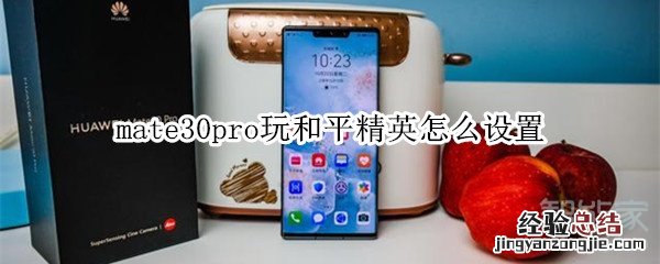 mate30pro玩和平精英怎么设置