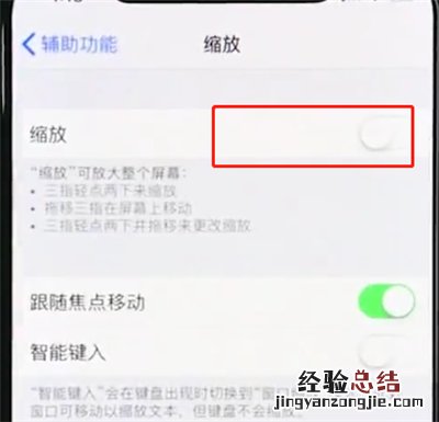 iphonexr中使用缩放的操作步骤