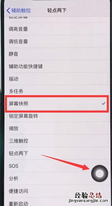 iphonexs中进行截图的操作步骤