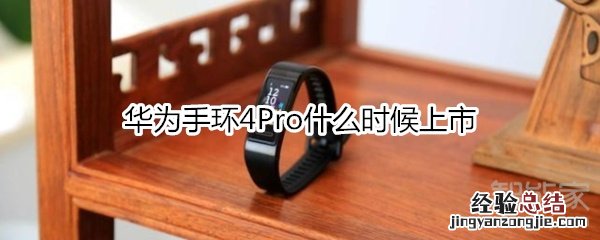 华为手环4Pro什么时候上市