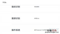 vivoy53s是屏幕指纹吗