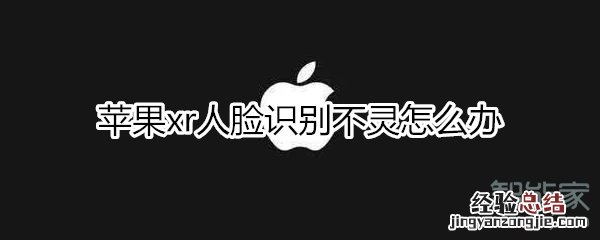 苹果xr人脸识别不灵怎么办