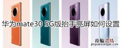 华为mate30 5G版抬手亮屏如何设置