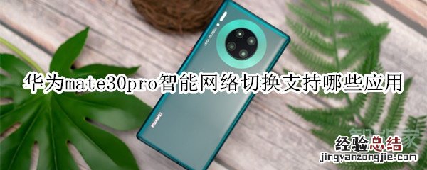 华为mate30pro智能网络切换支持哪些应用