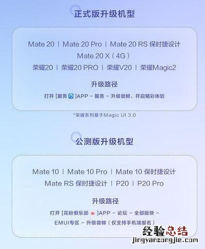 华为升级10系统机型名单 含荣耀更新EMUI10共14款手机