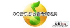 qq音乐怎么看专属铭牌
