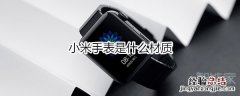 小米手表是什么材质