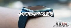 小米手表有NFC功能吗
