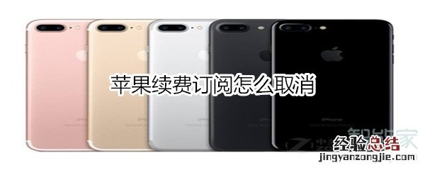 苹果续费订阅怎么取消