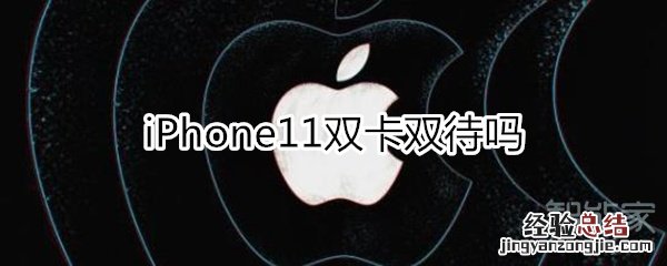 iPhone11双卡双待吗