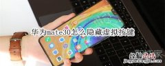 华为mate30怎么隐藏虚拟按键