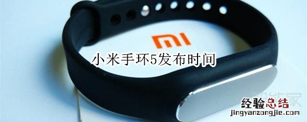 小米手环5发布时间