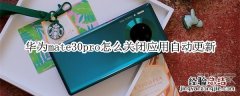 华为mate30pro怎么关闭应用自动更新