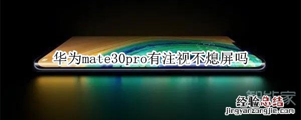 华为mate30pro有注视不熄屏吗