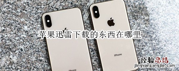 苹果迅雷下载的东西在哪里
