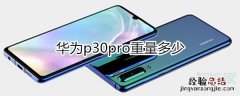 华为p30pro重量