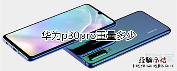 华为p30pro重量