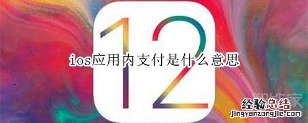 ios应用内支付是什么意思