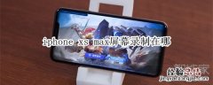 iphone xs max屏幕录制在哪