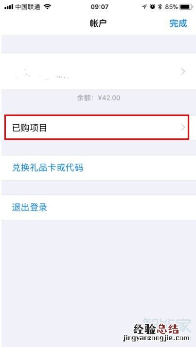 苹果手机已购项目在哪