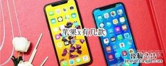 苹果x有几款