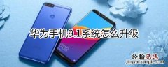 华为9.1怎么升级