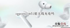 oppoencow51能无线充电吗