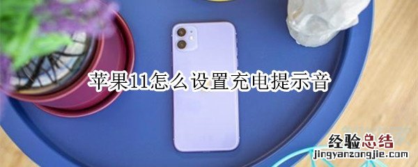 苹果11怎么设置充电提示音