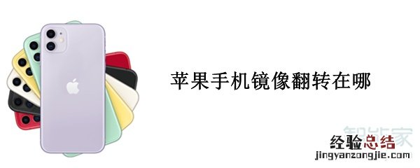 苹果手机镜像翻转在哪