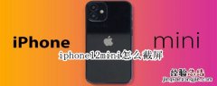 iphone12mini怎么截屏