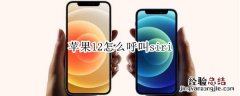 苹果12怎么呼叫siri