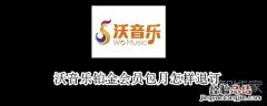 沃音乐铂金会员包月怎样退订