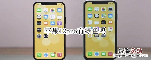 苹果12pro有绿色吗