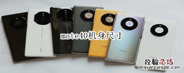 mate40机身尺寸