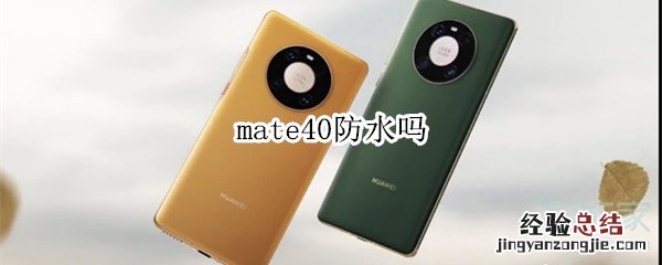 mate40防水吗