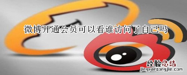 微博开通会员可以看谁访问了自己吗