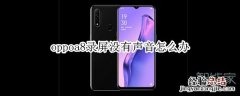 oppoa8录屏没有声音怎么办