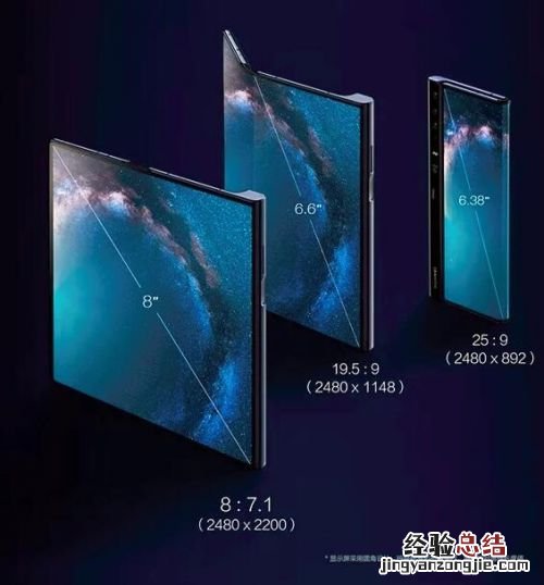 华为5G折叠屏手机Mate X详细参数配置 外挂颜色设计图