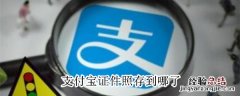 支付宝证件照存到哪了