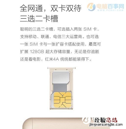 红米4A怎么装卡 红米4A手机SIM卡安装教程